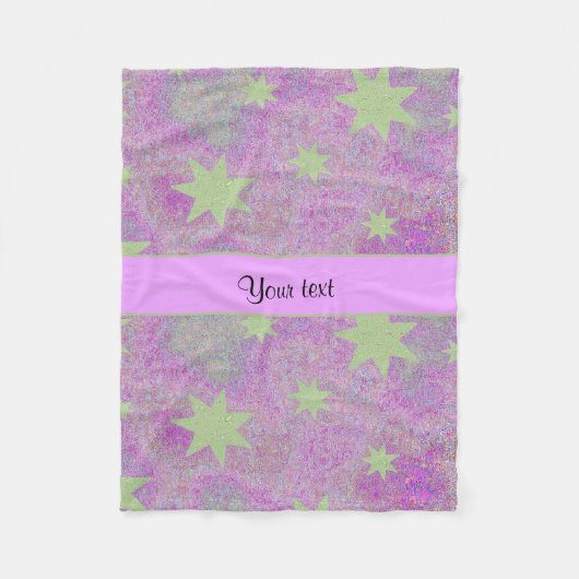 Niedliche Sterne Fleecedecke (Vorderseite)