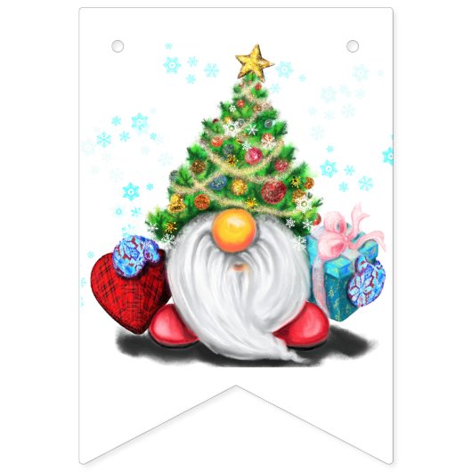 Niedliche Sterne Frohe Weihnachtsbunt Fahnen Wimpelkette (Erste Fahne)