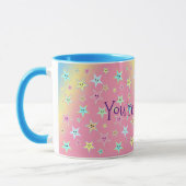 Niedliche Sterne mit Pastellfarben Tasse (Links)