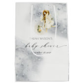 Niedliche Sternenmagie Wasserfarbendusche Mittlere Geschenktüte (Rückseite)