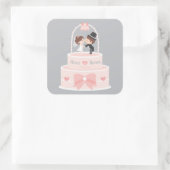 Niedliche Sticker für Hochzeitsdekoration von Brau (Tasche)