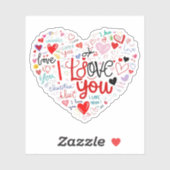 Niedliche Sticker für Notebook-/Liebe-Sticker (Blatt)