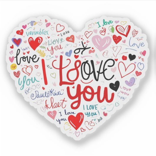 Niedliche Sticker für Notebook-/Liebe-Sticker (Vorderseite)