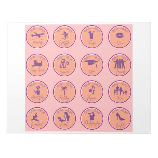 Niedliche Sticky Notes Notizblock (Vorderseite)
