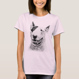 Niedliche Stier-Terrierhundekunst T-Shirt