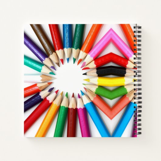 Niedliche Stifte Mit Monogramm Notebook Notizblock (Rückseite)