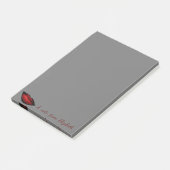 Niedliche Stilftige Girly, Red Lips Post-it Klebezettel (angewinkelt)