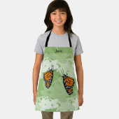 Niedliche stilisierte Schürze des Monarchen-Schmet (Insitu)