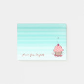 Niedliche Stilmädchen , Cupcake Post-it Klebezettel (Vorderseite)