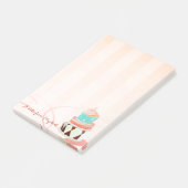 Niedliche Stilmädchen , Kuchen Post-it Klebezettel (angewinkelt)