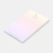 Niedliche Stilmädchen, Schwan, Tiara, Dots Post-it Klebezettel (angewinkelt)