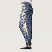 Niedliche, stilvolle Blue Leopard Animal Print Wom Leggings (Links)