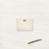 Niedliche, stilvolle Glitterie Tiara Post-it Klebezettel (Auf Schreibtisch)