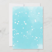 Niedliche, stilvolle Winter Woodland Animals Kinde Einladung (Rückseite)