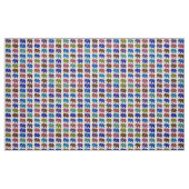 niedliche Stoffe mit bunten Elefantenmustern (Fat Quarter (45,7 x 55,9 cm))