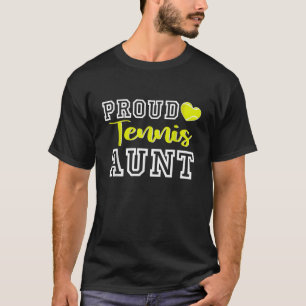Niedliche Stolz-Tennis-Tante Frauentag Christma T-Shirt