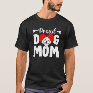 Niedliche, stolze maltesische Hundeschule Mama Son T-Shirt