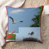 Niedliche Storchenkollagen Kissen (Decke)