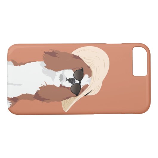 Niedliche Strand-Ferien-unbekümmerter Königcharles Case-Mate iPhone Hülle (Rückseite (Horizontal))