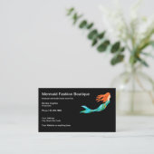 Niedliche Strand-Meerjungfrau-tropisches Thema Visitenkarte (Stehend Vorderseite)