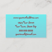 Niedliche Strand-Szenen-Geschäfts-Karten Visitenkarte (Rückseite)