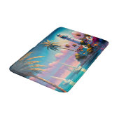 Niedliche Strandfreunde Badematte (Schrägansicht)