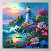 Niedliche Strandfreunde Poster (Vorne)