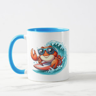 Niedliche Strandkrabbe hinzufügen Tasse
