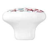 Niedliche Strandkrabbe Keramikknauf (Seitenansicht)