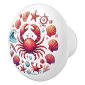 Niedliche Strandkrabbe Keramikknauf (Rechts)