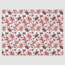 Niedliche Strandkrabbe-Party Seidenpapier