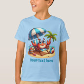 Niedliche Strandkrabbe unisex hinzufügen T-Shirt (Vorderseite)