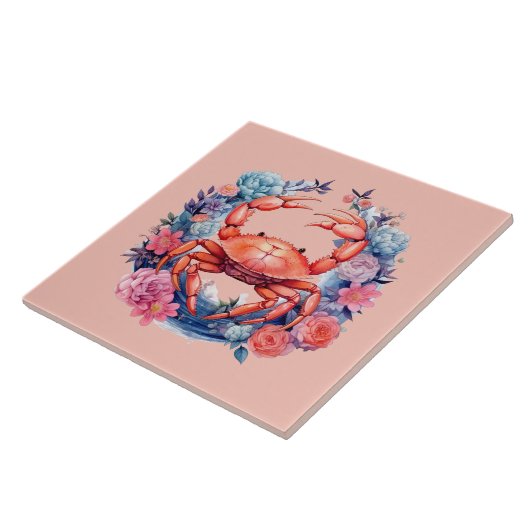 Niedliche Strandkrabbelfreunde Fliese (Seite)