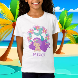 niedliche Strandmädchen geben Namen T-Shirt