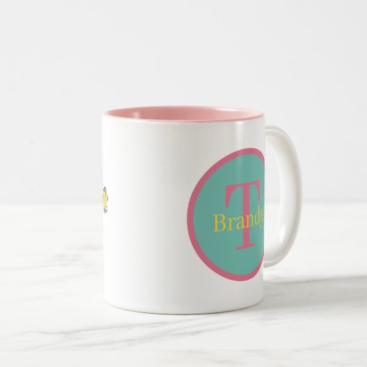 niedliche Strandmagnaten Zweifarbige Tasse (VorderseiteRechts)