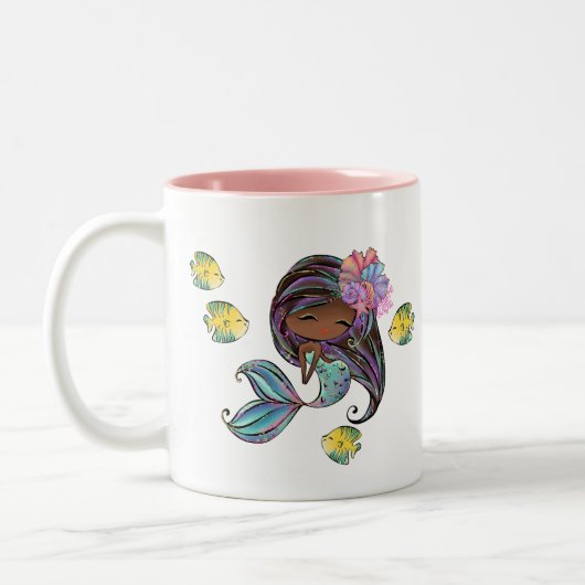 niedliche Strandmagnaten Zweifarbige Tasse (Links)