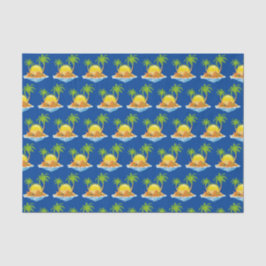 niedliche Strandpalmen Party Seidenpapier