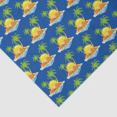 niedliche Strandpalmen Party Seidenpapier (Ausschnitt)