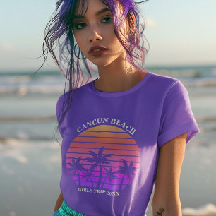 Niedliche Strandreise Tropical Palm Tree Custom Li T-Shirt
