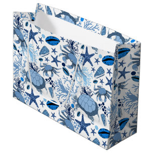 Niedliche Strandschildkröten Party Tasche Große Geschenktüte