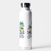 niedliche Strandsonne Zwerge Sommer Trinkflasche (Links)