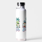 niedliche Strandsonne Zwerge Sommer Trinkflasche (Rechts)