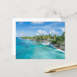 niedliche Strandszene Postkarte