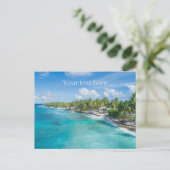 niedliche Strandszene Postkarte (Stehend Vorderseite)