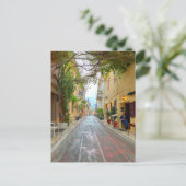 Niedliche Straße in Athen - Griechenland Postkarte (Stehend Vorderseite)
