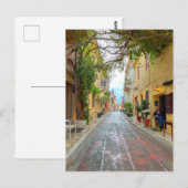 Niedliche Straße in Athen - Griechenland Postkarte (Vorne/Hinten)