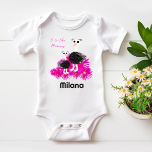 Niedliche Strauße Baby Strampler