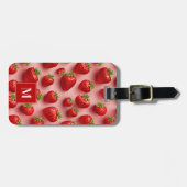 Niedliche Strawberry Gepäckmarke Gepäckanhänger (Vorderseite horizontal)