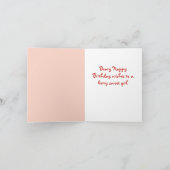 Niedliche Strawberry Koala Bear Geburtstagskarte Karte (Innenseite)