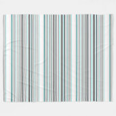 Niedliche Streifen aus Aqua Fleecedecke (Vorderseite (Horizontal))